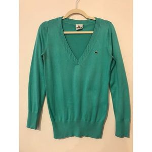 Lacoste Cotton V-neck Sweater